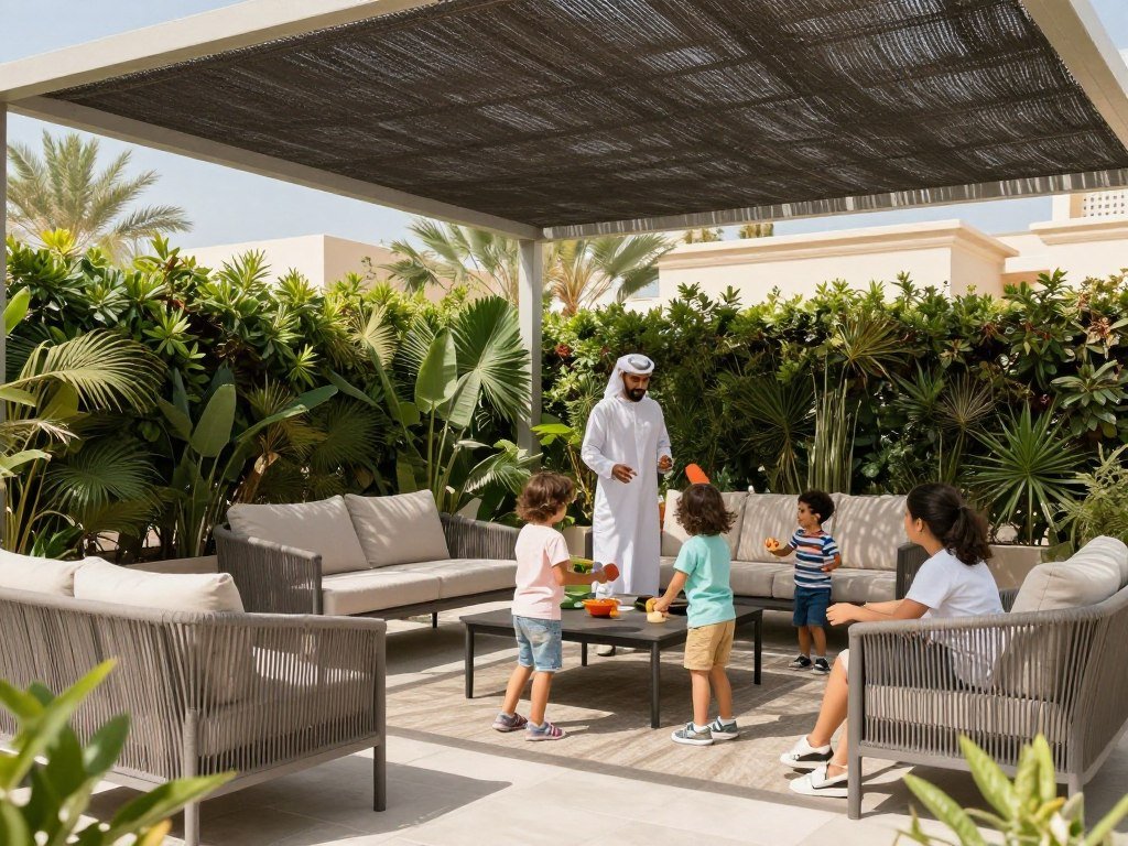 مظلات حدائق توفر الحماية من أشعة الشمس الحارقة