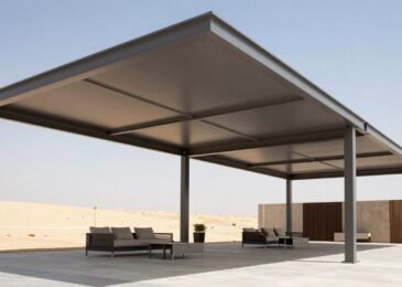 مظلات حديثة في الكويت توفر حماية وجمال للمساحات الخارجية
