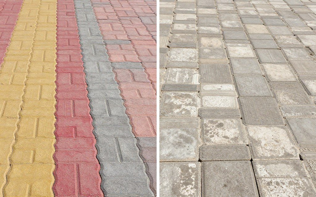 مقارنة بين بلاط متداخل جديد وقديم