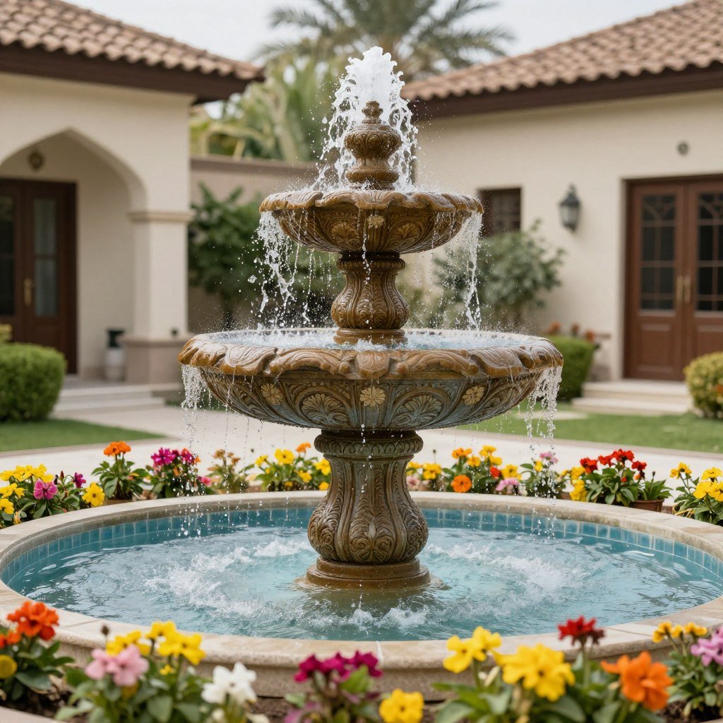 نافورة حديقة تقليدية في العديلية