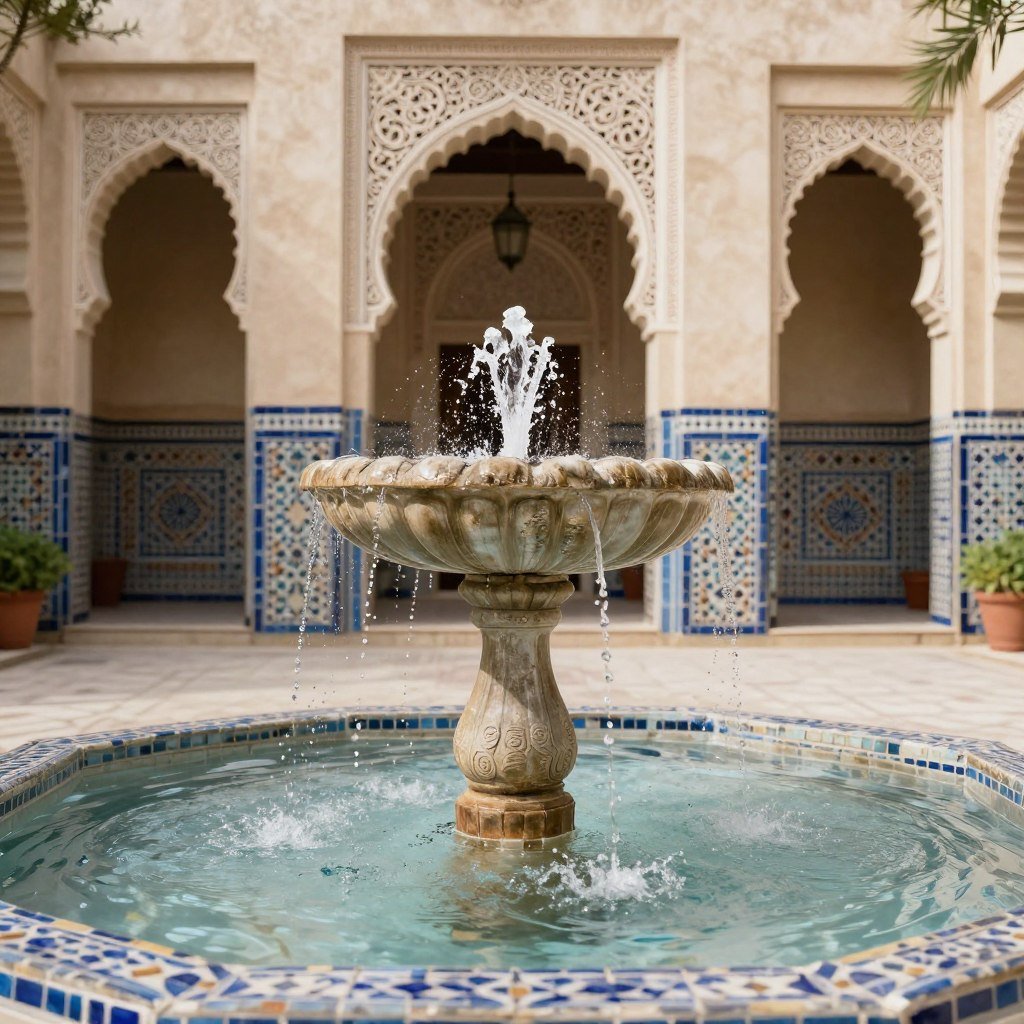 نافورة حديقة تقليدية نافورة حديقة تقليدية