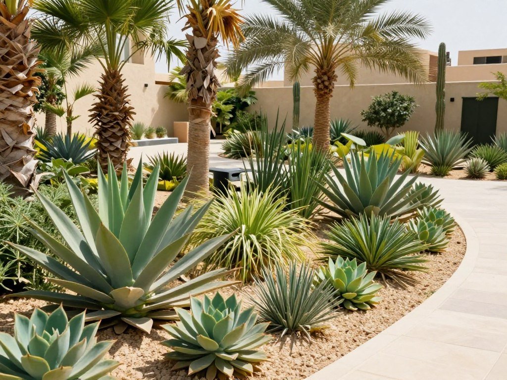 نباتات مقاومة للمناخ الصحراوي في حدائق الكويت