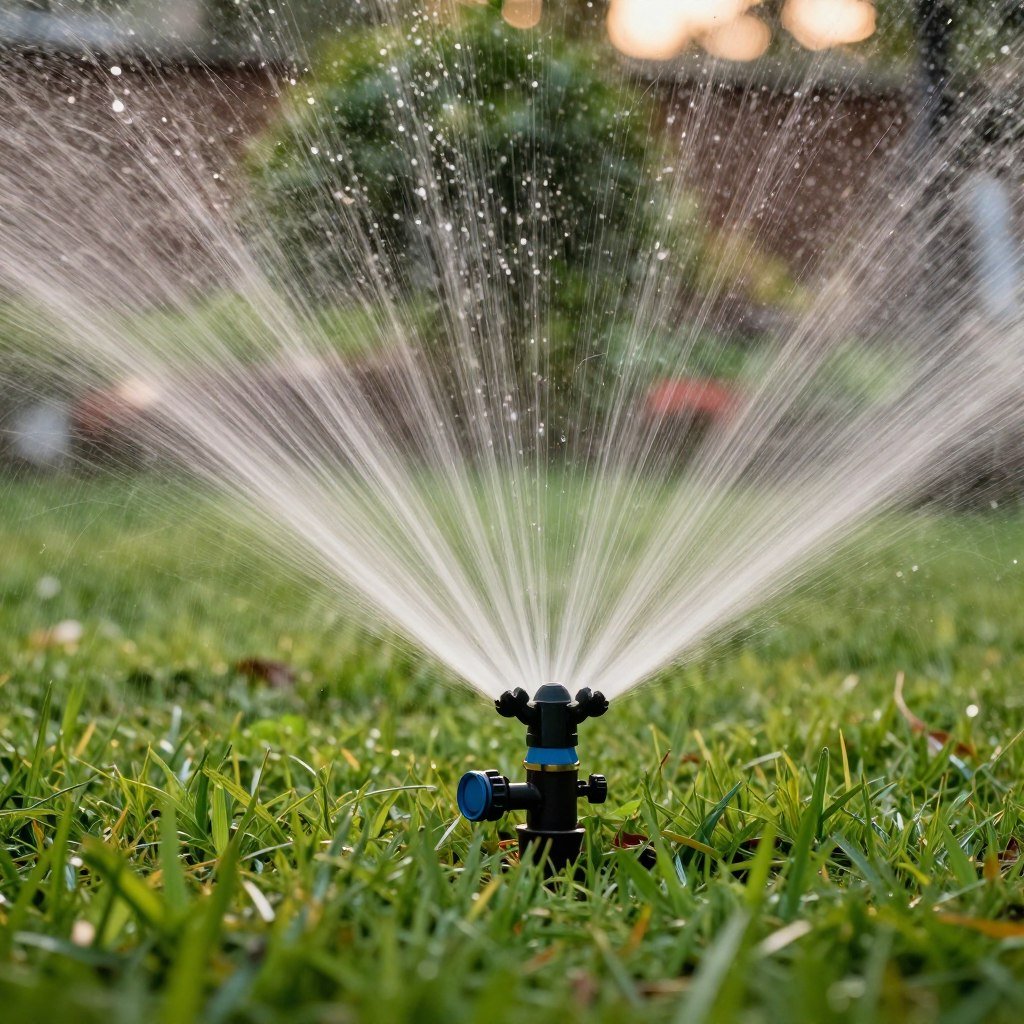 نظام رش أوتوماتيكي يعمل في حديقة مبارك الكبير نظام رش أوتوماتيكي يعمل في حديقة مبارك الكبير