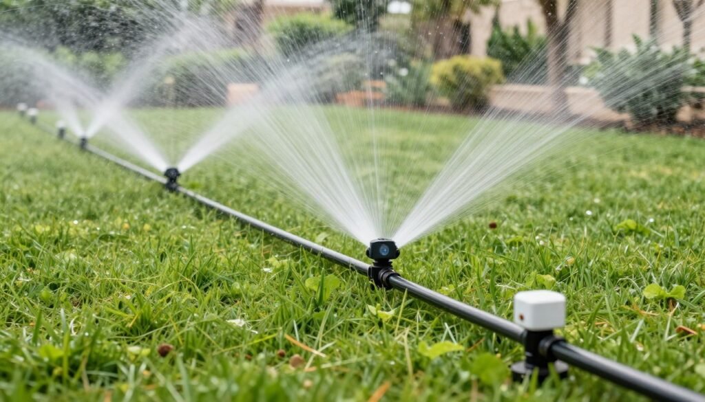 نظام ري حديث في حدائق الكويت