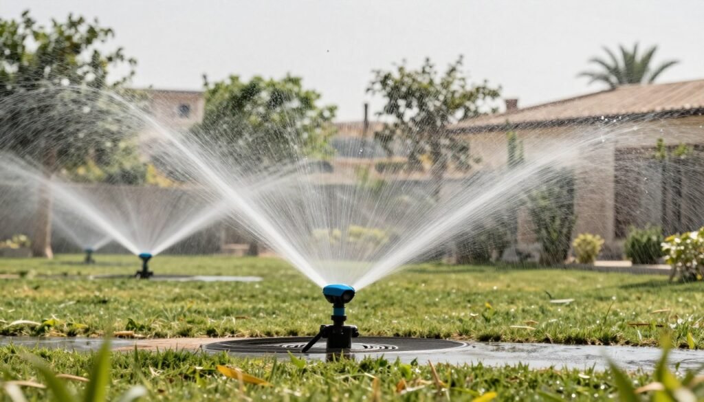 نظام ري حديث للحدائق في الكويت
