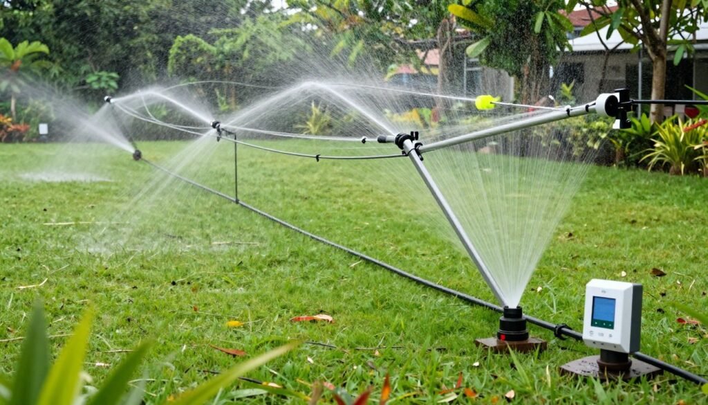 نظام ري حديث مركب في حديقة بصباح الأحمد نظام ري حديث مركب في حديقة بصباح الأحمد