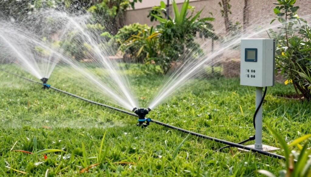 نظام ري حديث وفعال للحدائق في الجهراء نظام ري حديث وفعال للحدائق في الجهراء