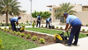 فريق عمل محترف لتنسيق الحدائق في الكويت