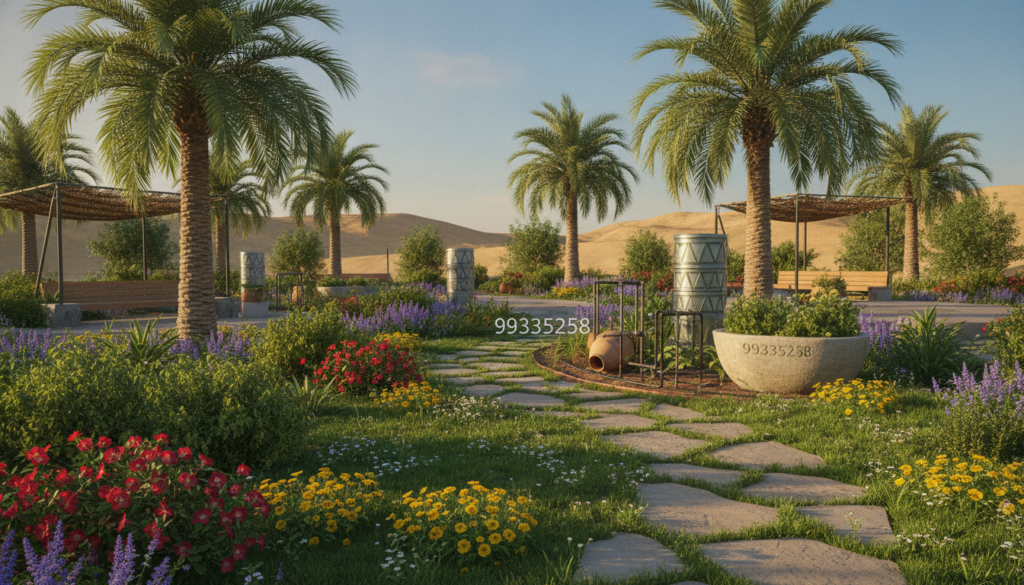 تصميم حدائق مستدامة في الكويت