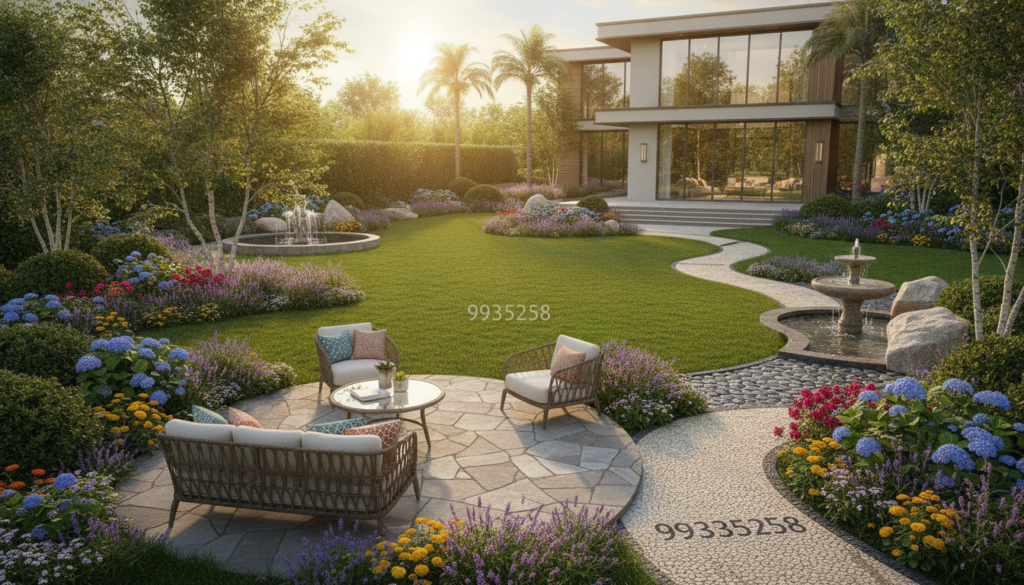 تصميم حدائق منزلية وفلل احترافية تصميم حدائق منزلية وفلل احترافية