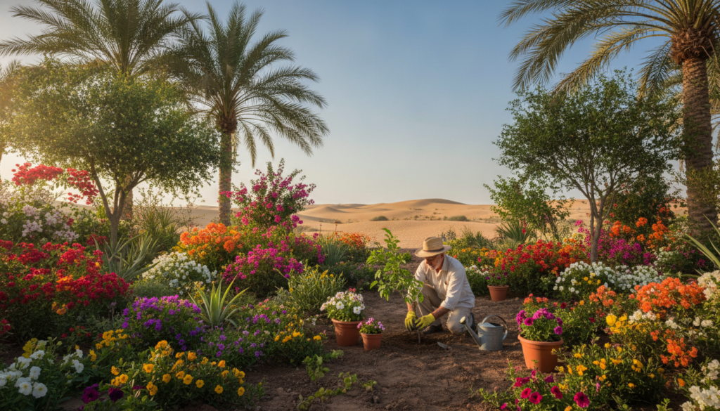 زراعة أشجار ونباتات زينة في الكويت