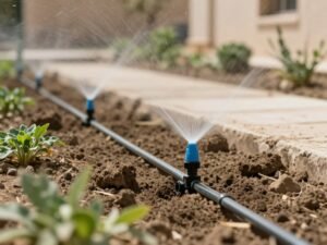 تركيب شبكات الري في حديقة منزلية بالكويت تركيب شبكات الري في حديقة منزلية بالكويت