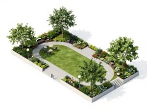 تصميم حديقة منزلية في الظهر الكويت