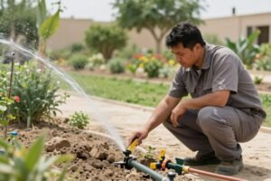 فحص نظام ري حديقة فحص نظام ري حديقة