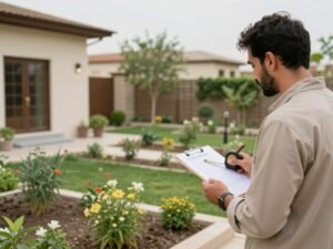 معاينة مساحة حديقة في المهبولة معاينة مساحة حديقة في المهبولة